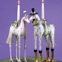 Patience Brewster Anabelle & Arthur Horse Candelabra