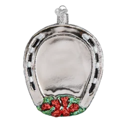 Old World Christmas Winner Horseshoe Equestian Champion Ornament