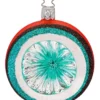 Inge Glass Orange Retro Reflection Ornament Christmas
