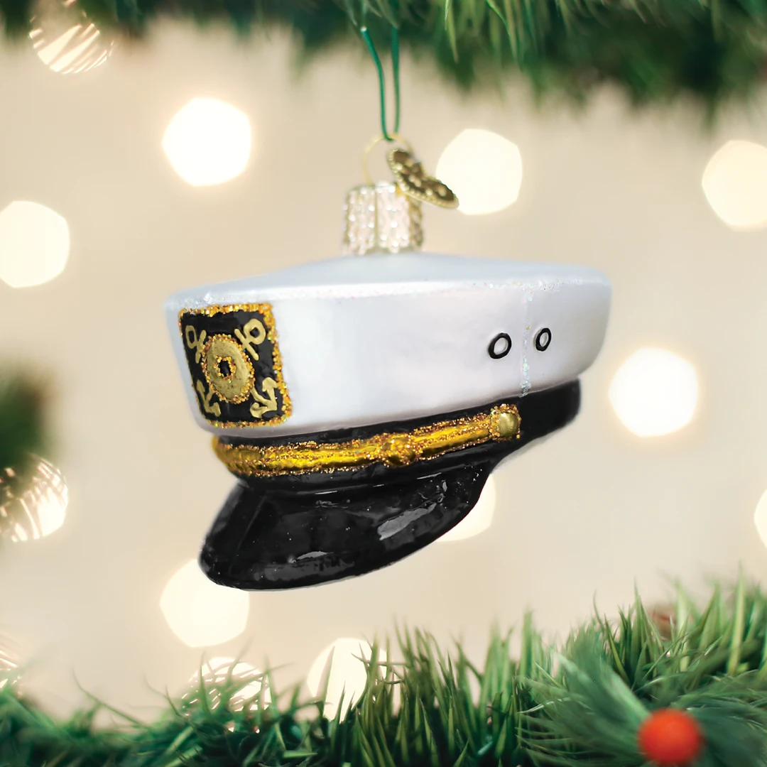 TheHolidayBarn.com Captain's Cap Ornament Christmas 3 TheHolidayBarn.com Captain's Cap Ornament Christmas
