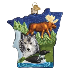 Old World Christmas State Of Minnesota Ornament