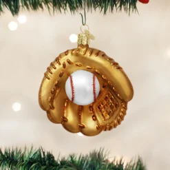 Old World Christmas Baseball Mitt Ornament