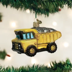 Old World Christmas Toy Dump Truck Ornament