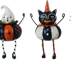 TheHolidayBarn.com Cute Halloween Shelf Sitters, Johanna Parker New!