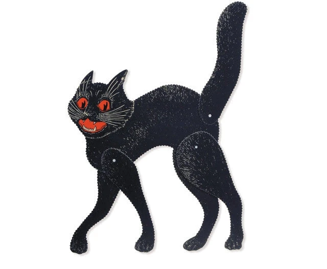 Beistle Jointed Scratch Cat Beistle Vintage Halloween 3 Beistle Jointed Scratch Cat Beistle Vintage Halloween