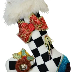 TheHolidayBarn.com Amelia Stocking Accent Pillow Christmas