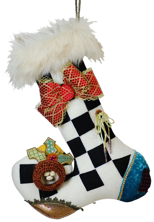 TheHolidayBarn.com Amelia Stocking Accent Pillow Christmas 3 TheHolidayBarn.com Amelia Stocking Accent Pillow Christmas