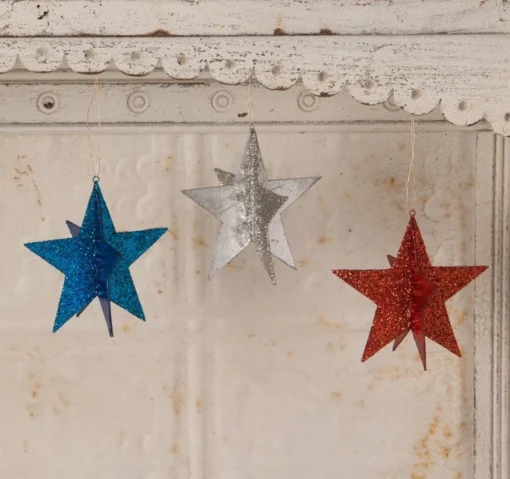 Bethany Lowe Americana Star Ornaments