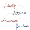 Bethany Lowe Cursive Americana Word Ornaments