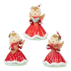 Raz New! Retro Caroling Angels