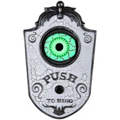Gemmy Animated Eyeball Doorbell - Aged White