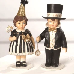 Bethany Lowe Up At Midnight, New Years Figurines