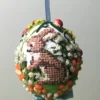 TheHolidayBarn.com Needlepoint Bunny Egg Ornament, Blue New! 1 TheHolidayBarn.com Needlepoint Bunny Egg Ornament, Blue New!