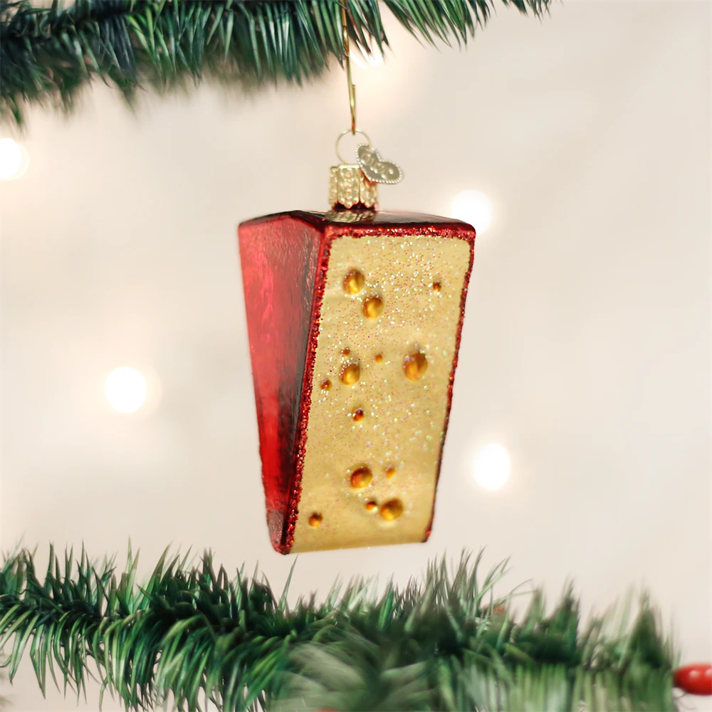 Old World Christmas Cheese Wedge Ornament 4 Old World Christmas Cheese Wedge Ornament