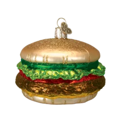 Old World Christmas Glass Cheeseburger Ornament