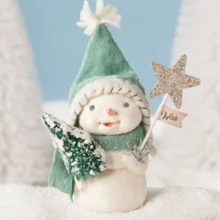 Bethany Lowe New! Christmas Wishes Snowman Figurine