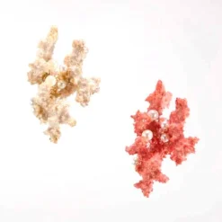 Katherine's Collection Coastal Celebration Coral & Pearl Ornaments