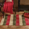 Park Designs Country Christmas Cotton Rag Rug New!