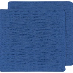TheHolidayBarn.com Crocheted Dishcloths, Blue New!
