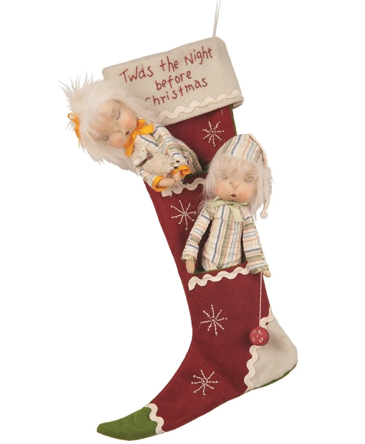 Joe Spencer Dilly & Dally Christmas Stocking With Dolls 4 Joe Spencer Dilly & Dally Christmas Stocking With Dolls