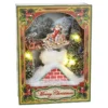 Raz New! Flying Santa Lighted Shadowbox