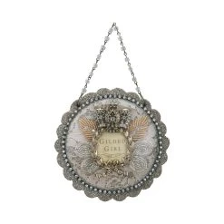 Demdaco Gilded Girl Crown Shadowbox Ornament Christmas