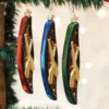 Old World Christmas Glass Canoe Ornament 2 Old World Christmas Glass Canoe Ornament