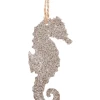Midwest-CBK Glittered Sea Horse Silhouette Ornament 2 Midwest-CBK Glittered Sea Horse Silhouette Ornament