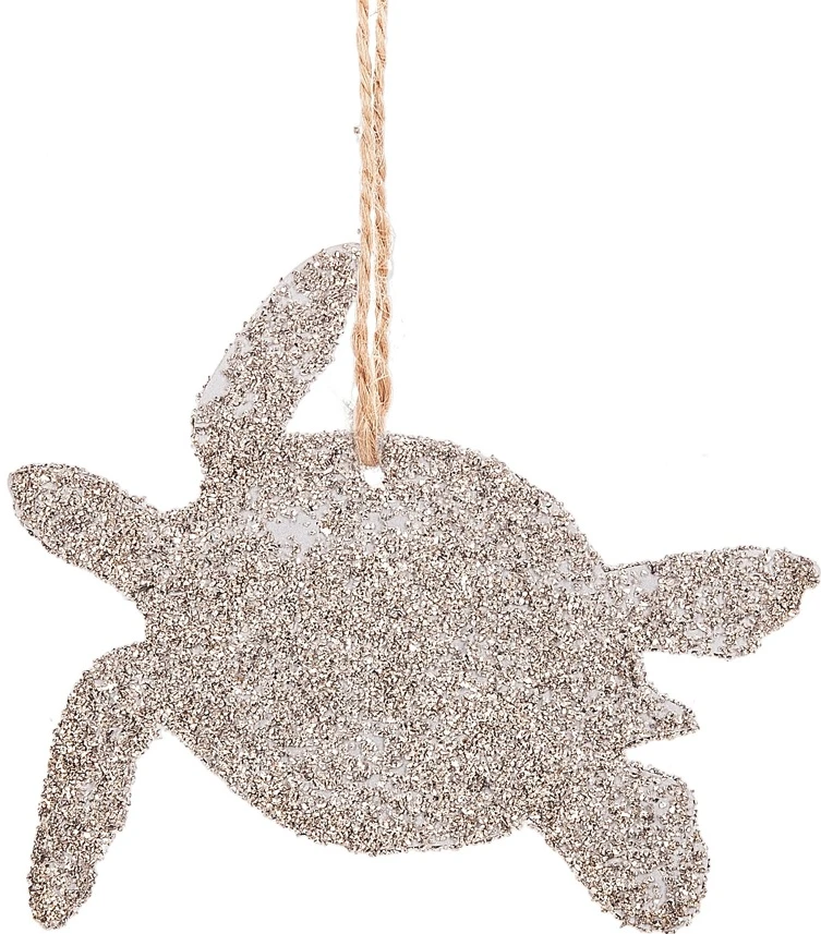 Midwest-CBK Glittered Sea Turtle Silhouette Ornament Christmas 3 Midwest-CBK Glittered Sea Turtle Silhouette Ornament Christmas