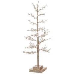 Raz Gold Glittered Tree With Jewels New!