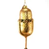Katherine's Collection Gold Glitter Microphone Ornament New!