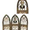 Katherine's Collection New! Gothic Skeleton Tabletop Triptych