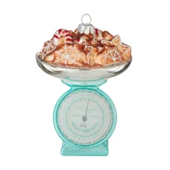 Raz New! Vintage Kitchen Scale Of Holiday Cheer Ornament