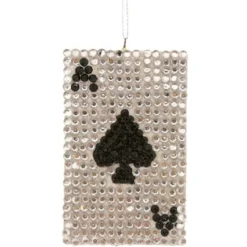 Cody Foster Jeweled Ace Of Spades Ornament