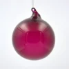 TheHolidayBarn.com New! Jim Marvin Burgundy Bubblegum Glass Ornaments