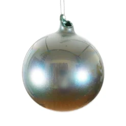 Winward Jim Marvin Celadon Green Pearl Glass Ball Ornaments New!