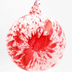 Winward New! Jim Marvin Peppermint Bark Glass Ball Ornaments