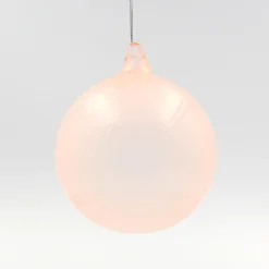 Winward Jim Marvin Pink Linen Bubblegum Glass Ornaments, 120mm New!