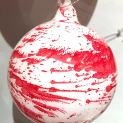 Winward New! Jim Marvin Peppermint Bark Glass Ball Ornaments