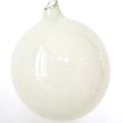 Winward Jim Marvin White Bubblegum Glass Ornaments