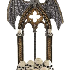 Katherine's Collection New! Medieval Skull & Dragon Candle Holder