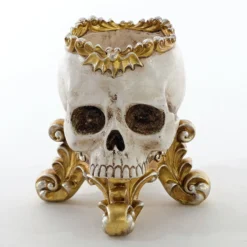 New! Katherine's Collection Skull Footed Bowl