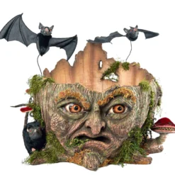 Katherine's Collection Walter Woodard Tree Stump Candy Container New!