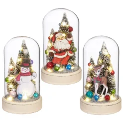 Raz Retro Christmas Cloches, Lighted