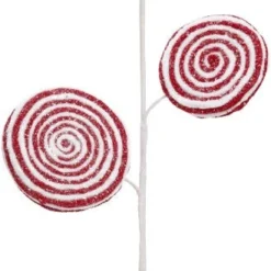 Mark Roberts Lollipop Spray - Red & White Swirl - Set Of 3