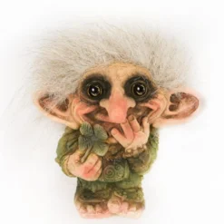 TheHolidayBarn.com Lucky Troll With Four Leaf Clover New!