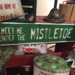 Audrey's Meet Me Under The Mistletoe Street Sign