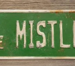 Audrey's Meet Me Under The Mistletoe Street Sign