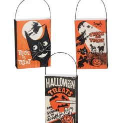 Bethany Lowe New! Mini Trick Or Treat Bag Ornaments