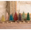 Bethany Lowe Mini Jewel Tone Bottle Brush Trees New! 1 Bethany Lowe Mini Jewel Tone Bottle Brush Trees New!
